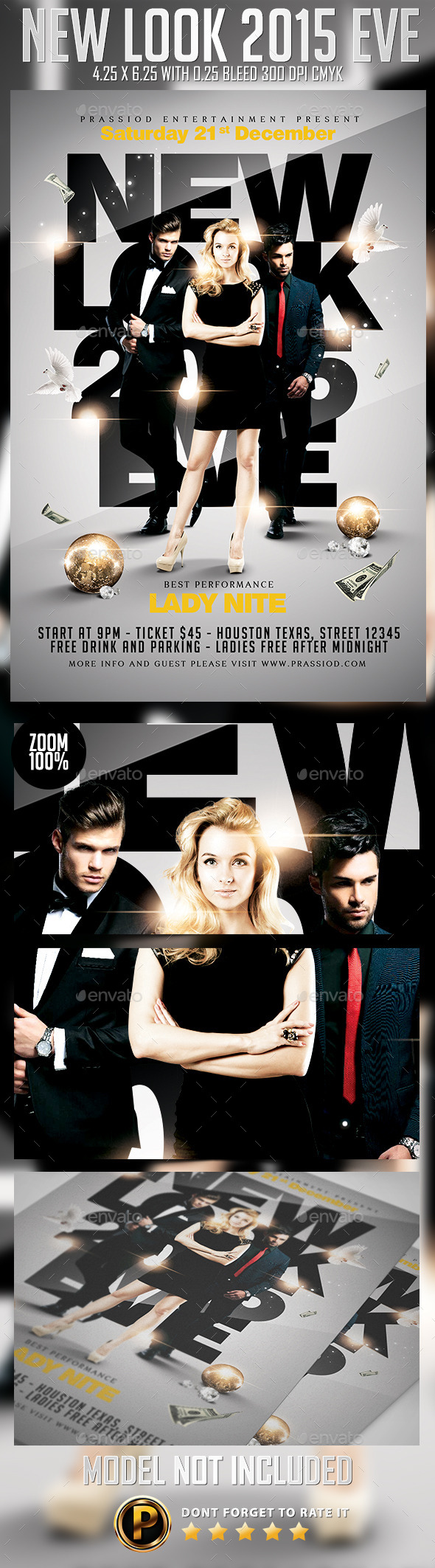 New Look 2015 Eve Flyer Template - Clubs & Parties Events