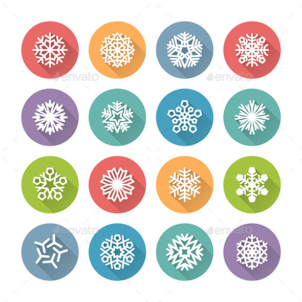 Snowflake Icons - Christmas Seasons/Holidays