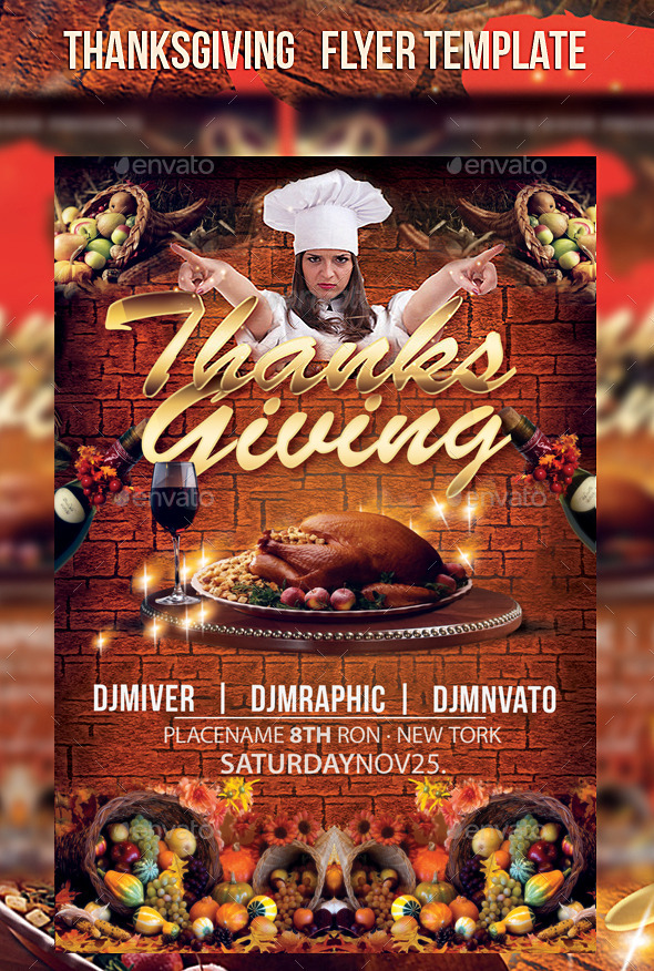 Thanksgiving Flyer Template - Events Flyers