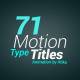 Motion Type Title Animations - VideoHive Item for Sale