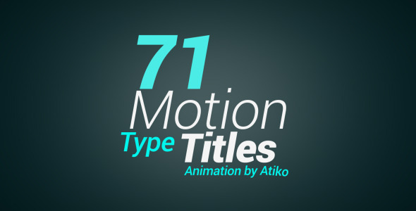Motion Type Title - VideoHive 9478608