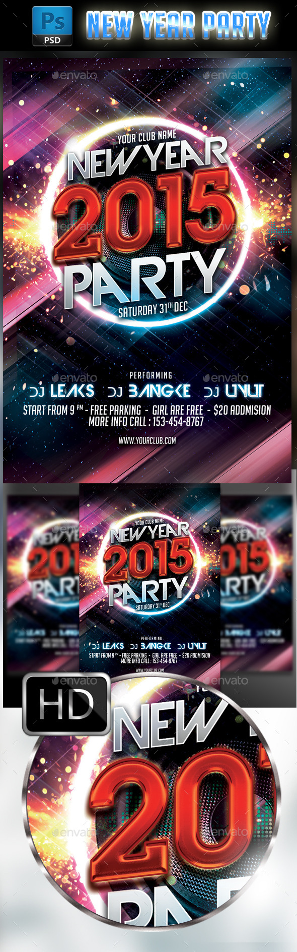 New Year Party - Events Flyers