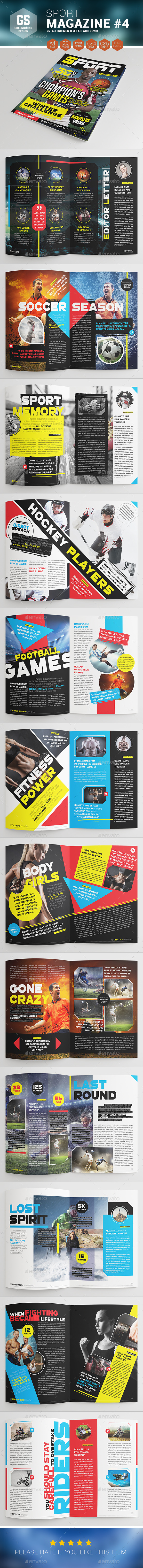 Sport Magazine #4 - Magazines Print Templates