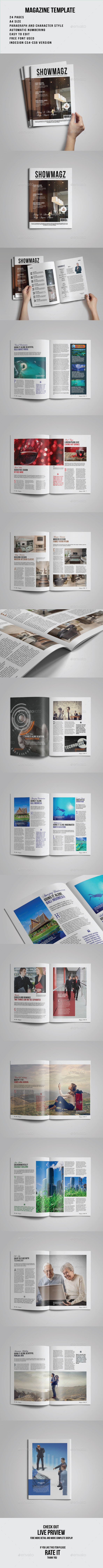 Magazine Template - Magazines Print Templates