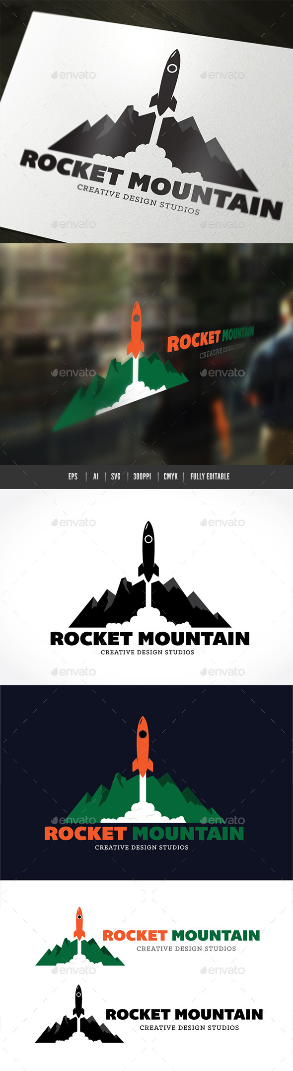 Rocket Mountain - Objects Logo Templates