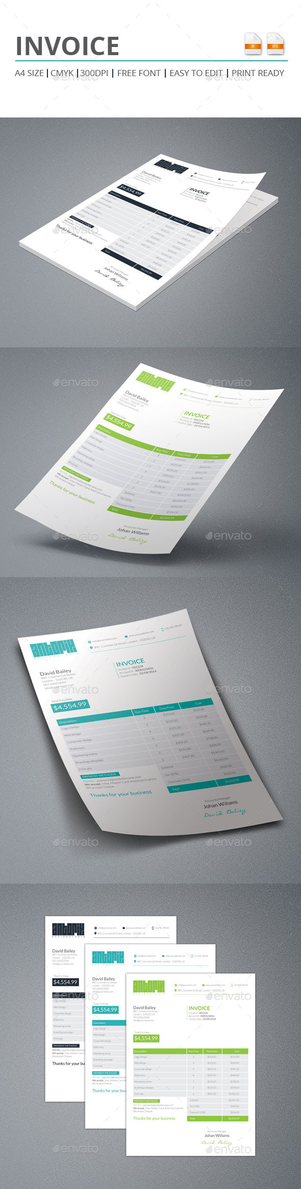 Invoice - Proposals & Invoices Stationery