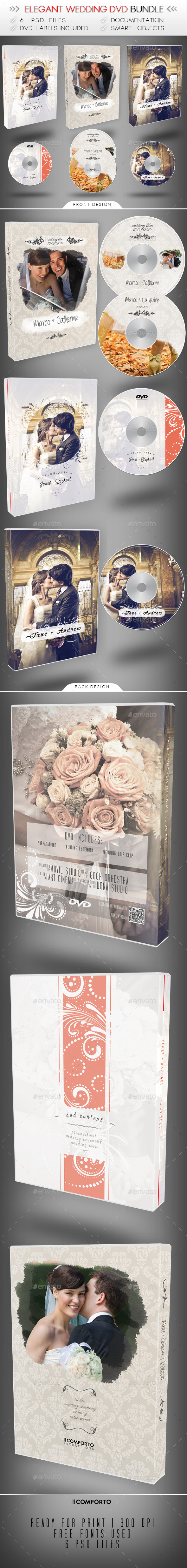 Wedding DVD Bundle - CD & DVD Artwork Print Templates
