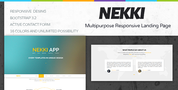 Nekki Creative HTML Template