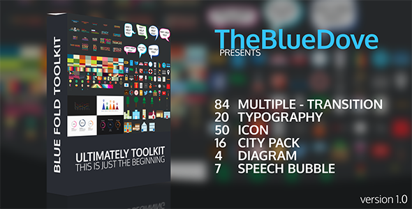 Blue Fold Toolkit - VideoHive 9491372