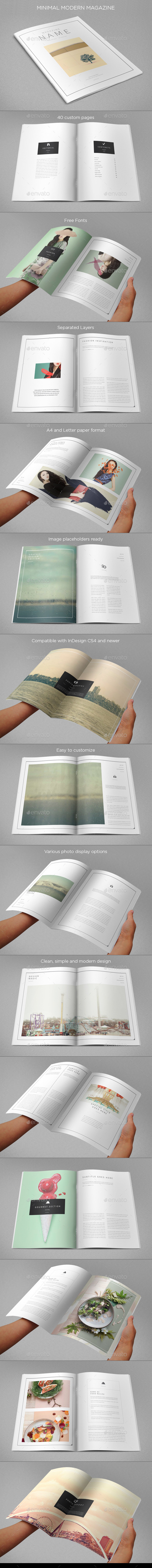 Minimal Modern Magazine - Magazines Print Templates