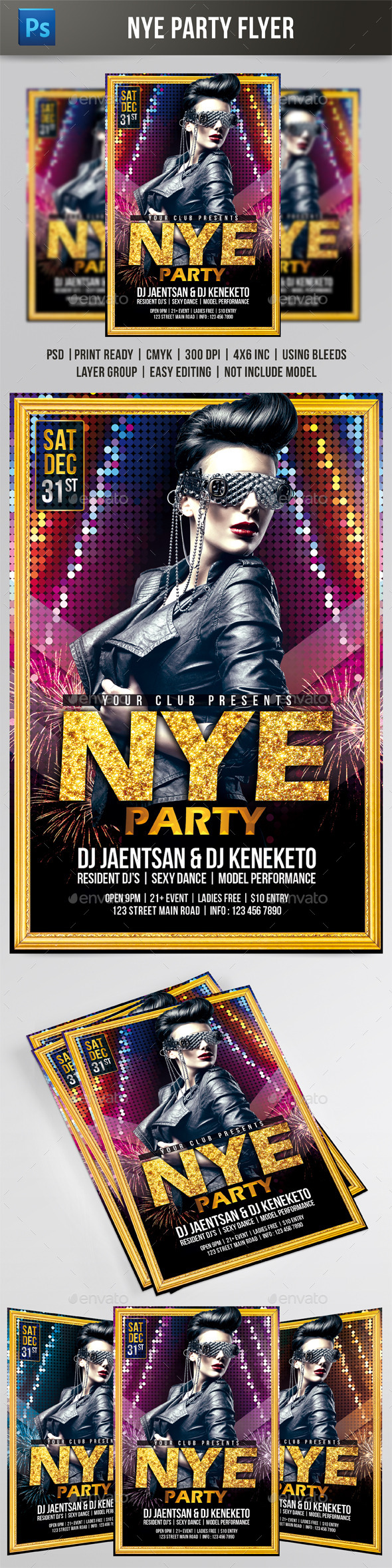 NYE Party Flyer - Events Flyers