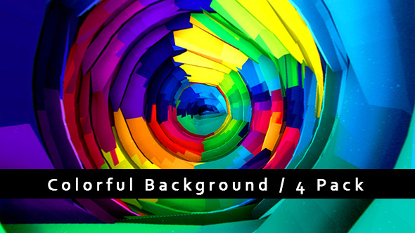 Colorful / Background / 4 Pack