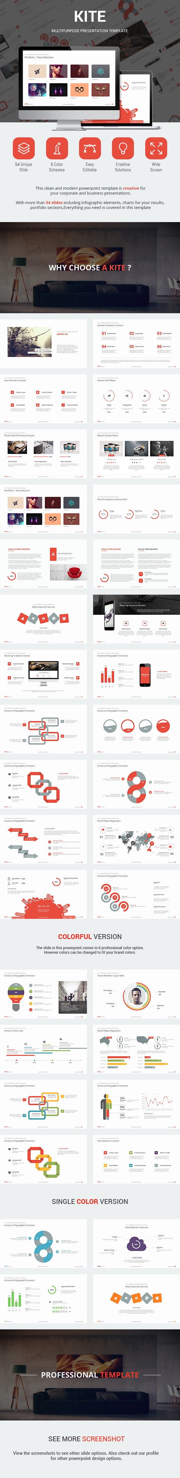 Kite - Presentation Template - Business PowerPoint Templates
