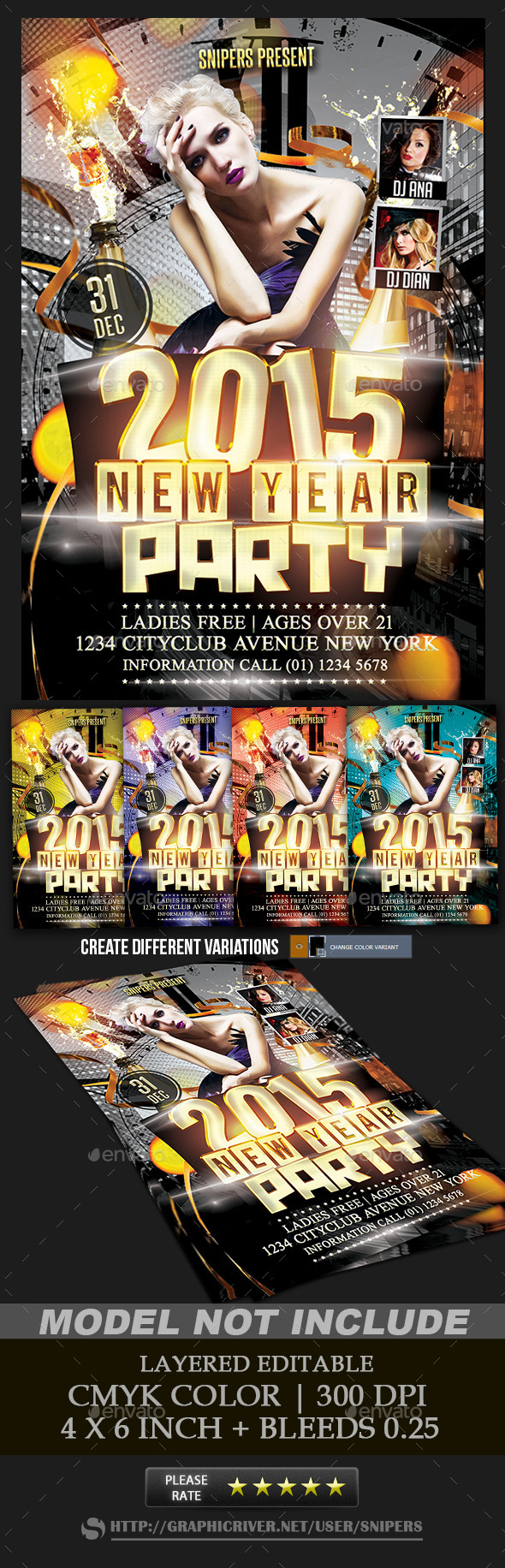 New Year Party - Events Flyers