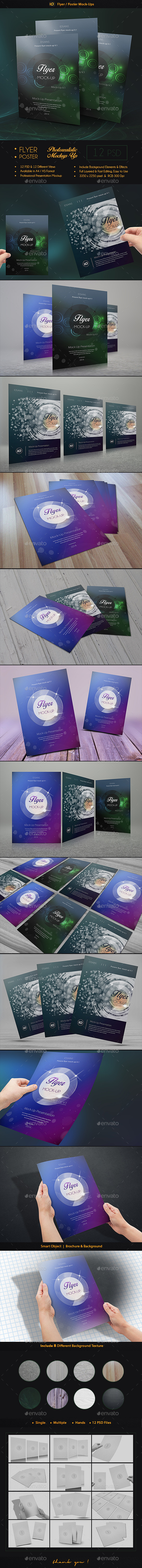 ID Flyer Mock-Up - Print Product Mock-Ups