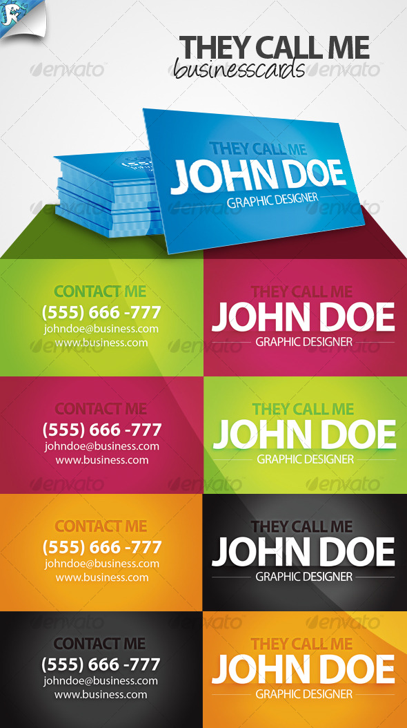They Call Me - Business card - Creative Business Cards