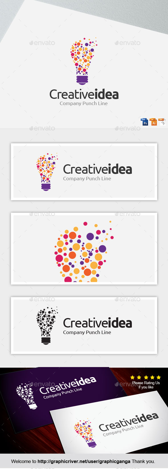 CreativeIdea. - Objects Logo Templates