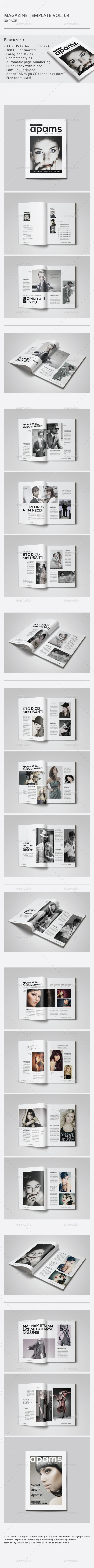 Indesign Magazine Template Vol.09 - Magazines Print Templates