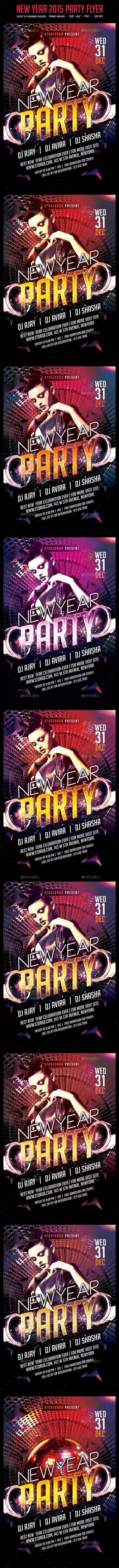 New Year 2015 Party Flyer - Clubs & Parties Events