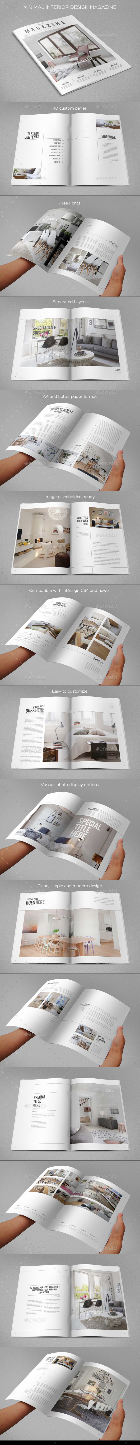 Minimal Interior Design Magazine - Magazines Print Templates