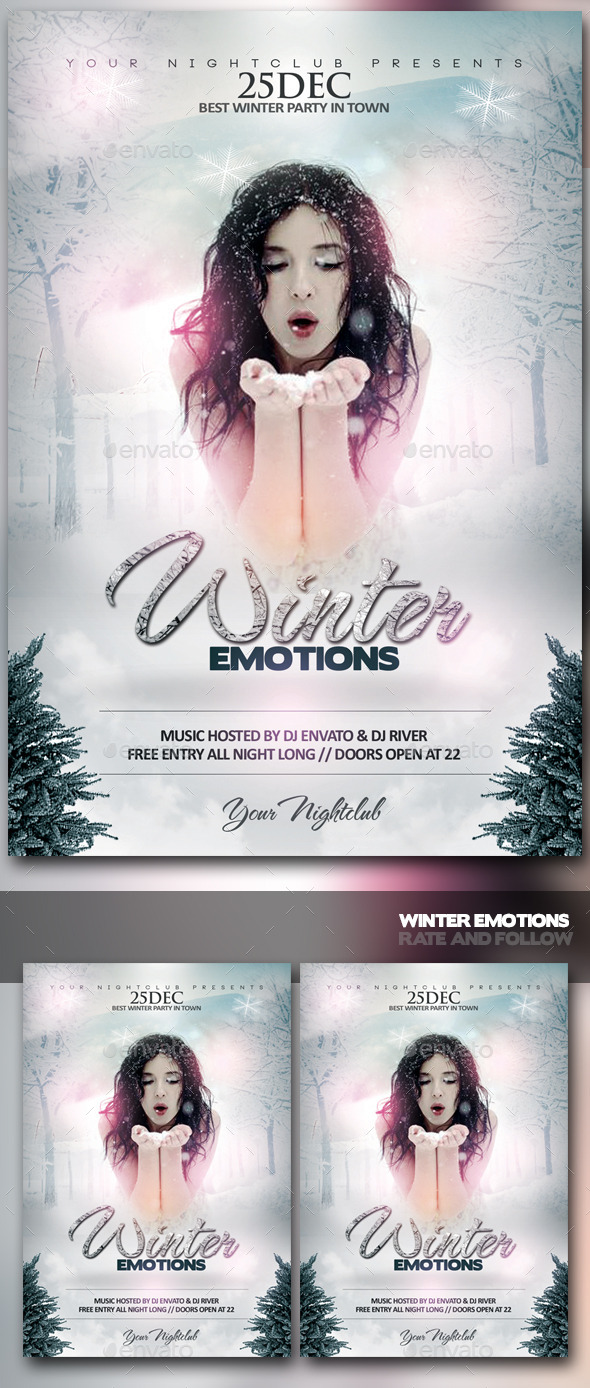 Winter Emotions - Events Flyers