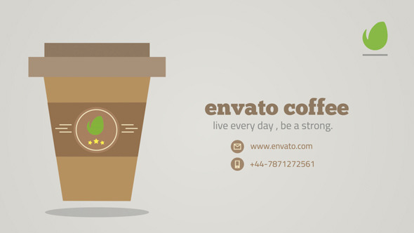 Morning Coffee Logo - VideoHive 9499801