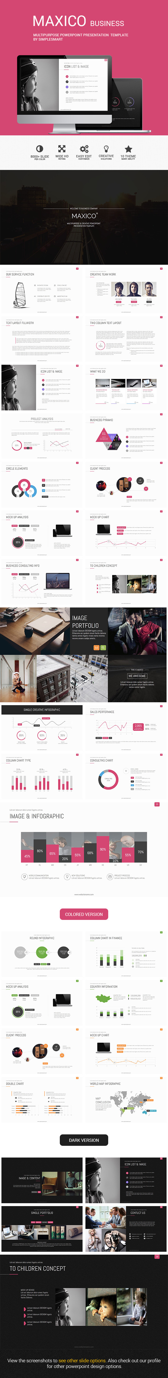 MAXICO - Multipurpose Presentation Template - Business PowerPoint Templates