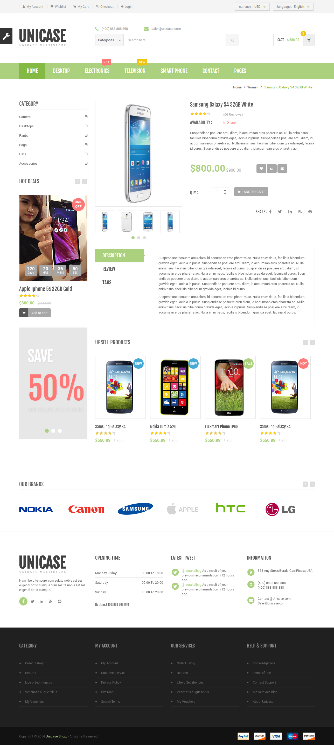 Unicase - Electronics eCommerce HTML Template by MadrasThemes | ThemeForest