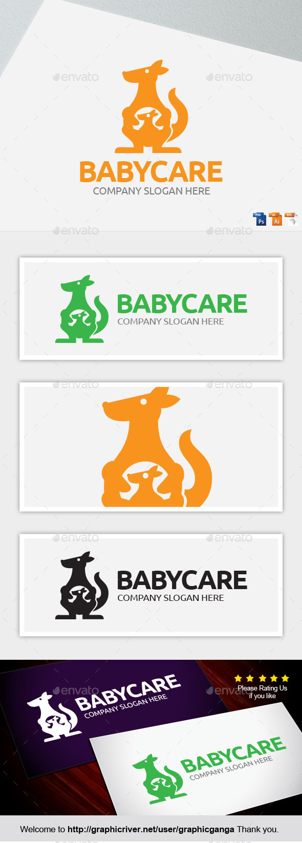 Babycare - Animals Logo Templates