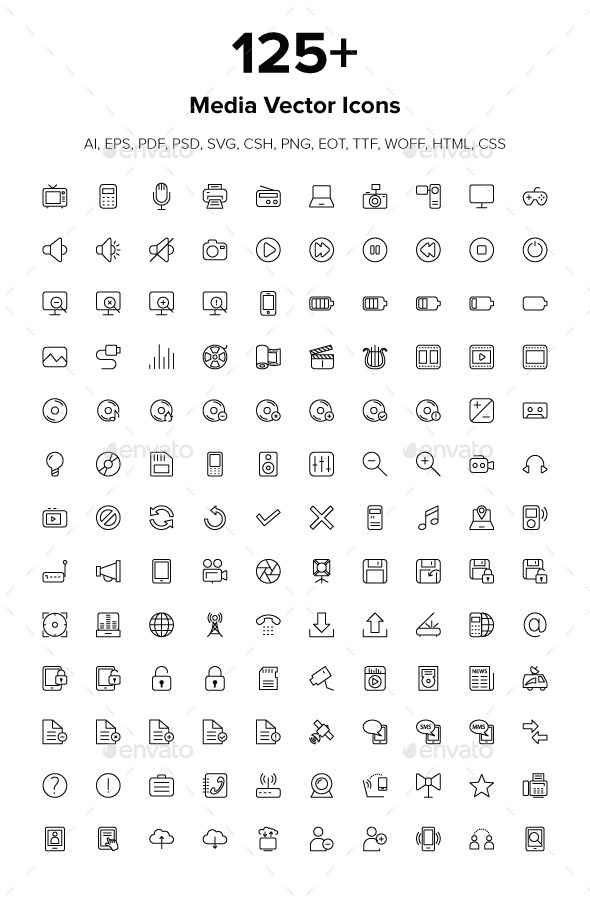125+ Media Icons - Media Icons