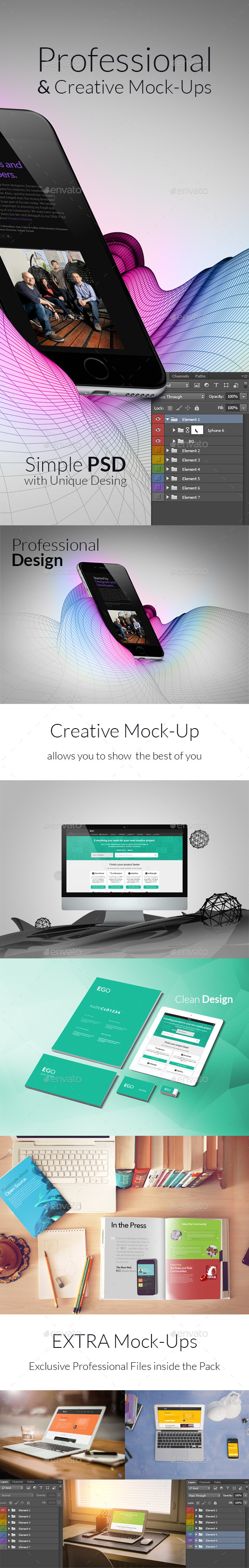 Professional & Creative Mock-Ups - Product Mock-Ups Graphics