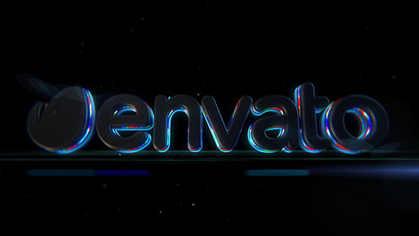 Colorful Neon Logo Reveal / Element 3D