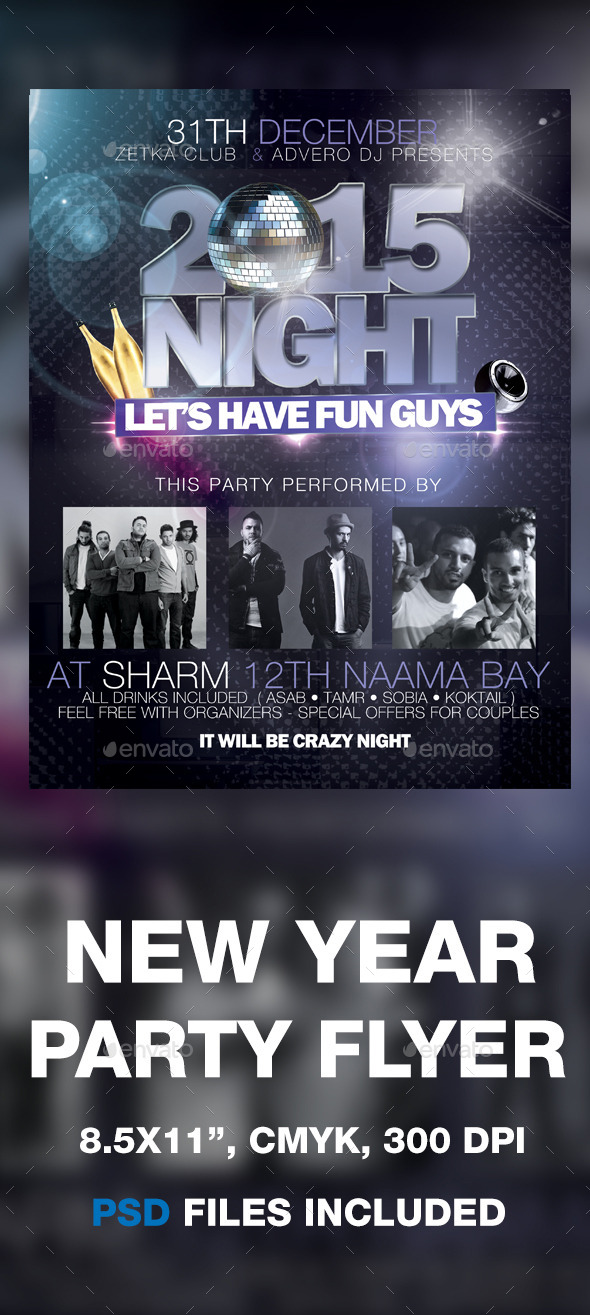 New Year Party Flyer - Clubs & Parties Events