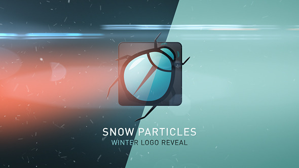 Winter Snow Particles Logo Reveal
