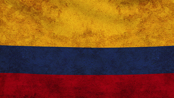 Colombia Flag 2 Pack – Grunge and Retro