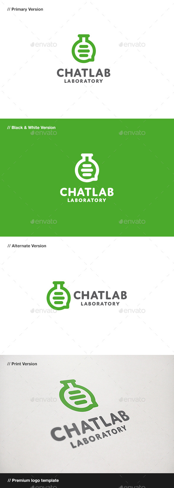 Chat Lab Logo - Objects Logo Templates