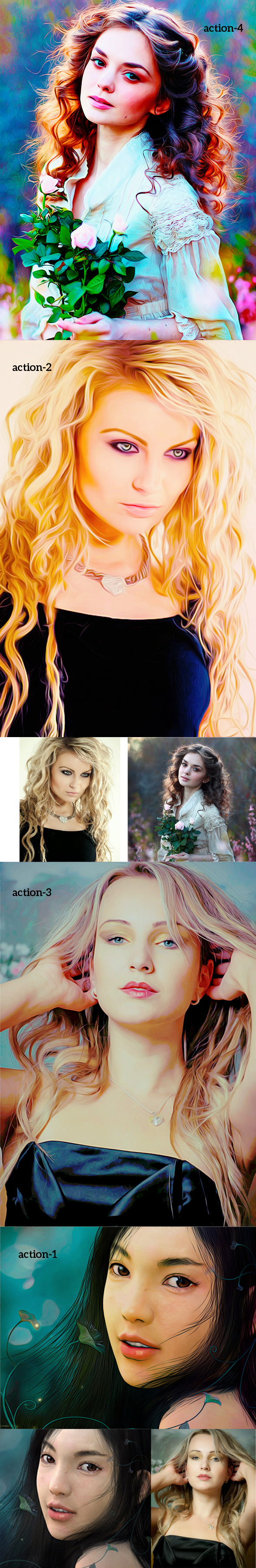 Colorfull Oil Art Action - Photo Effects Actions