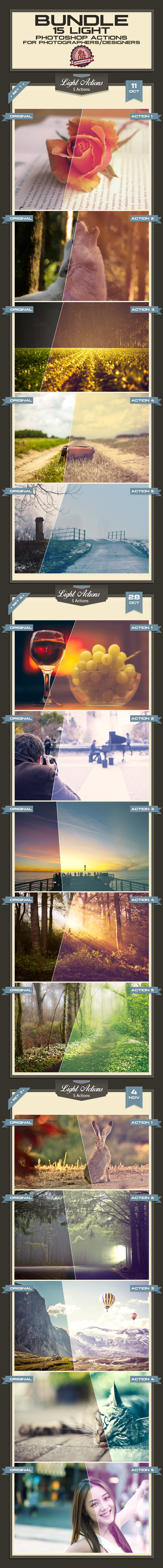 Light Actions - Bundle - Photo Effects Actions