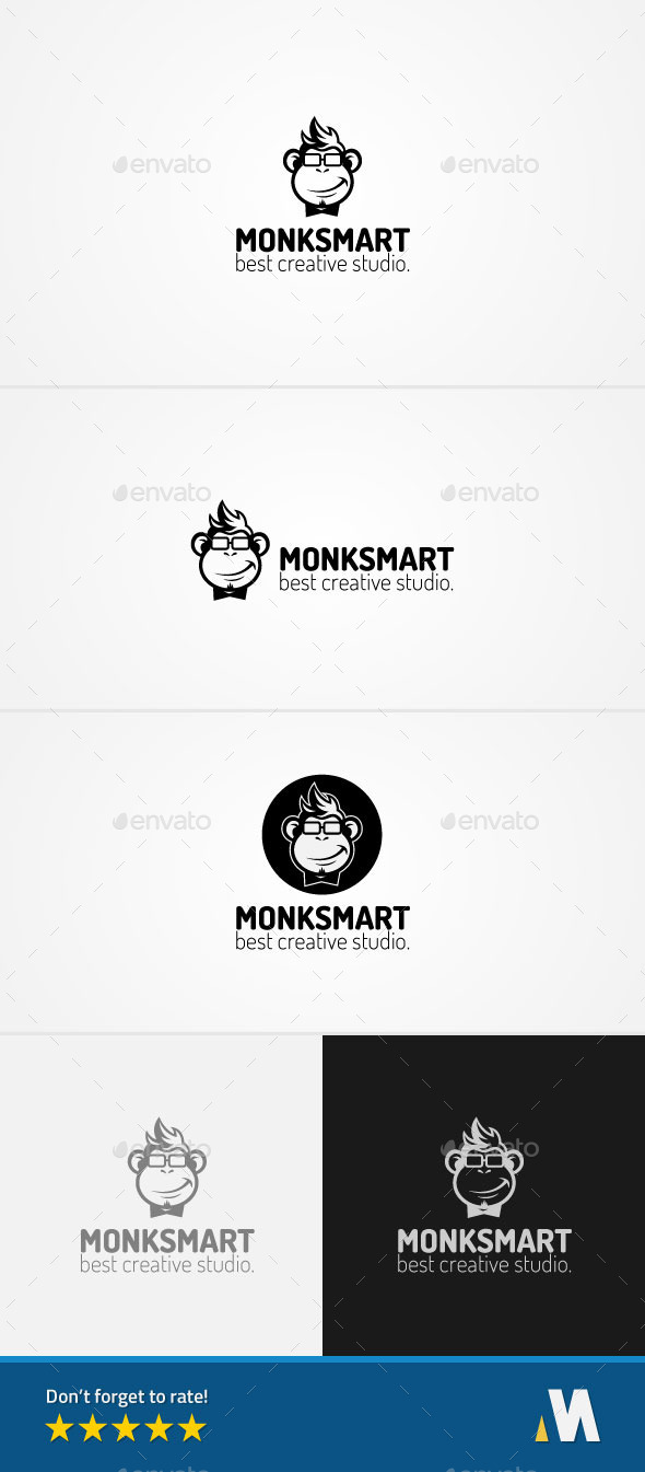 Smart Geek Monkey Creative Studio - Animals Logo Templates