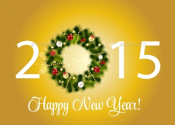 Abstract Beauty 2015 New Year Background - Christmas Seasons/Holidays