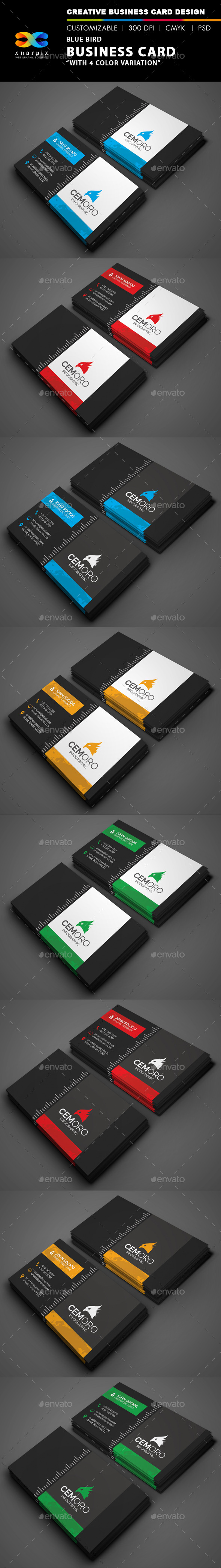 Bluebird Business Card - Corporate Business Cards