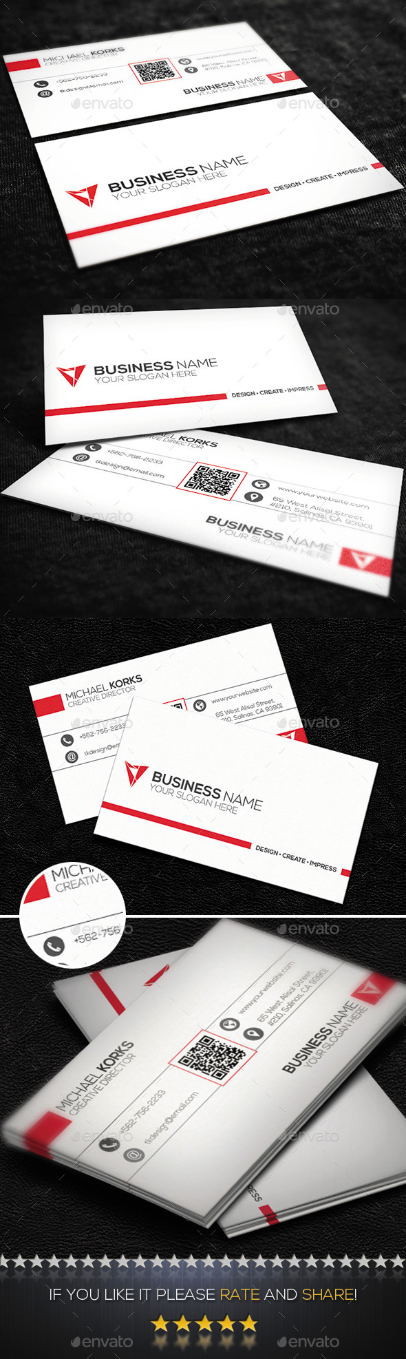 White Creative Business Card No.07 - Creative Business Cards