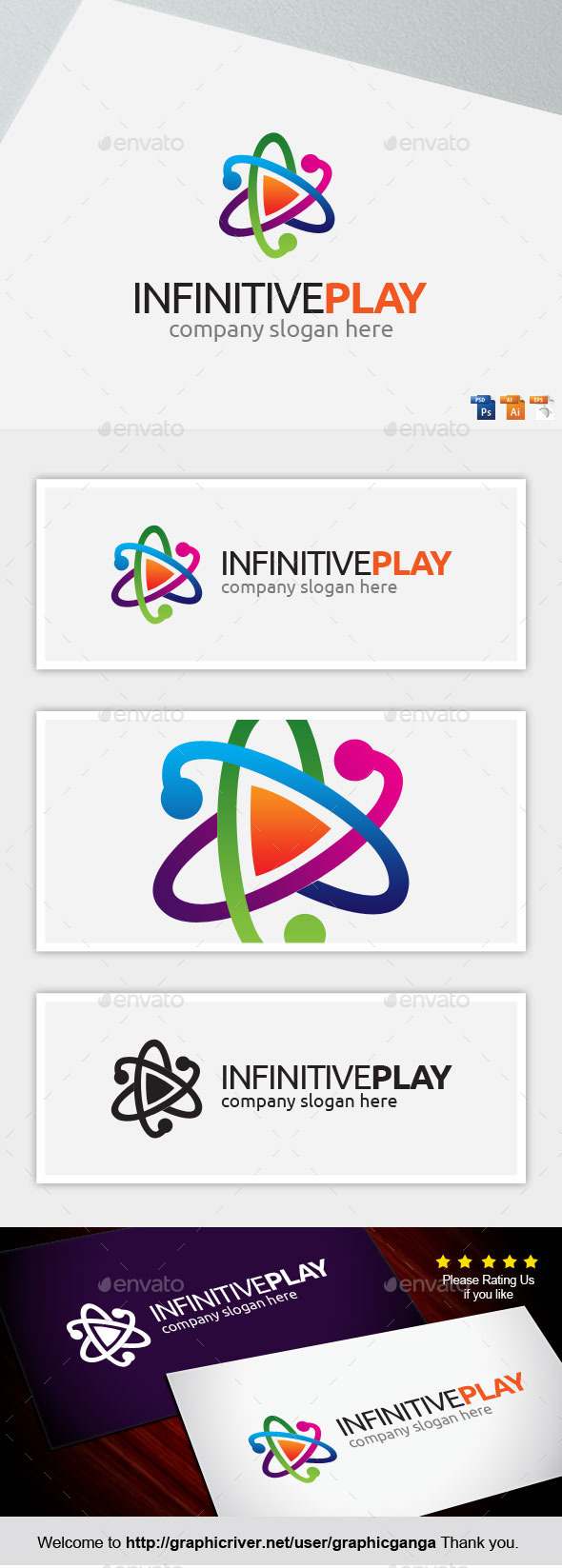 Infinivive play - Abstract Logo Templates