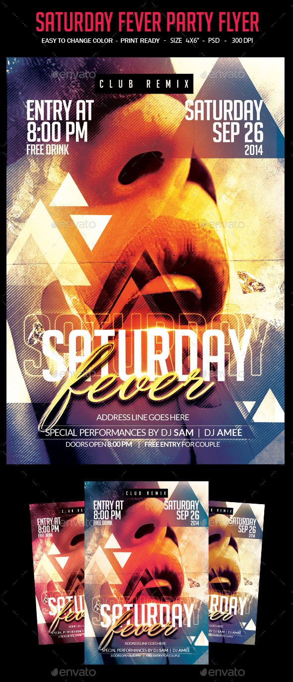Guest DJ Saturday Night Flyer Vol.2 - Clubs & Parties Events