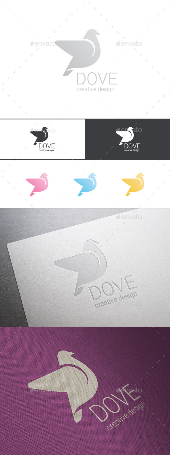 Logo Dove Delicate Cosmetics - Animals Logo Templates
