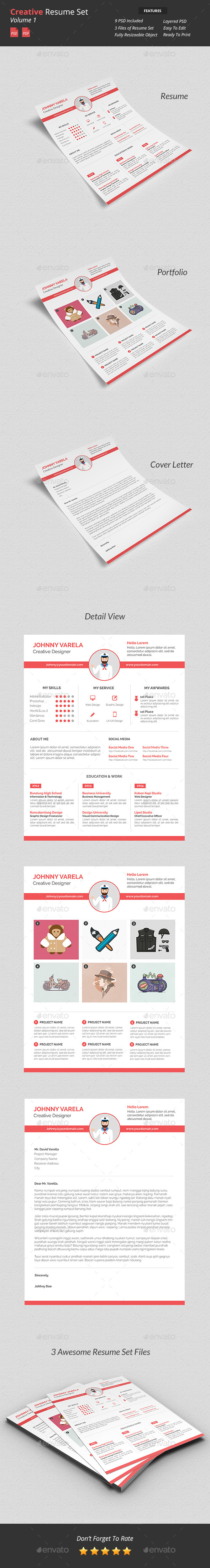 Creative Resume Set v1 - Resumes Stationery