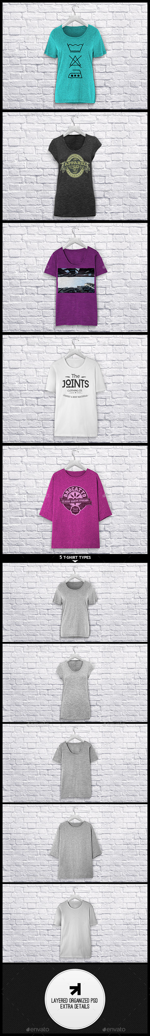 Ladies T-Shirt Mockup