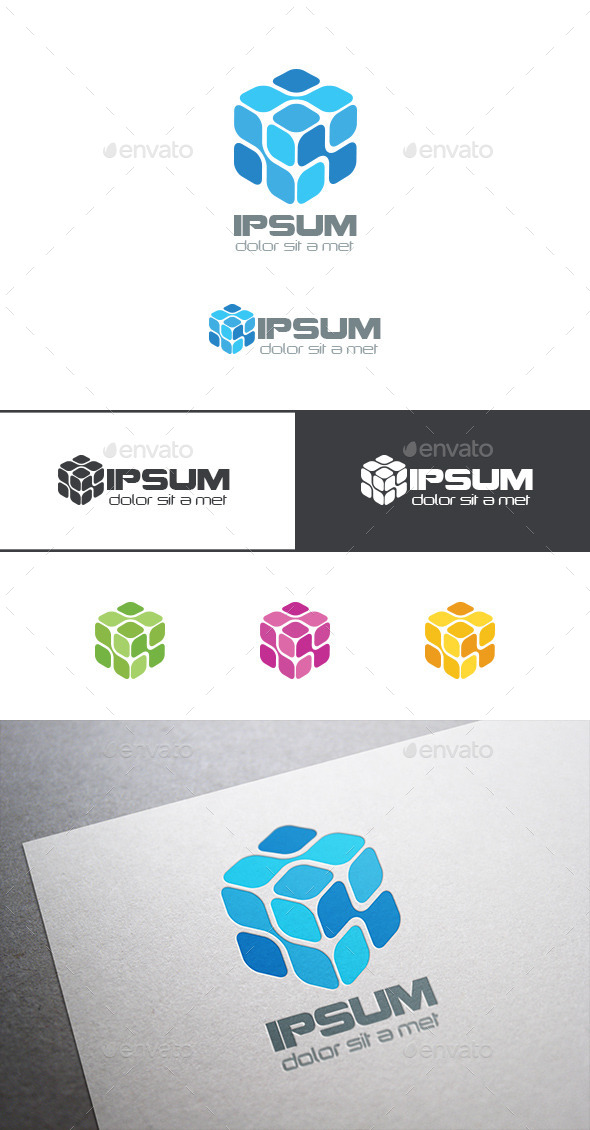 Chip Logo Box DNA - Abstract Logo Templates
