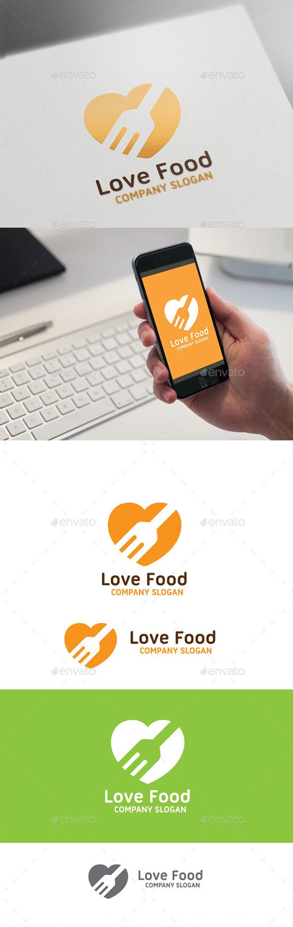 Love Food - Food Logo Templates