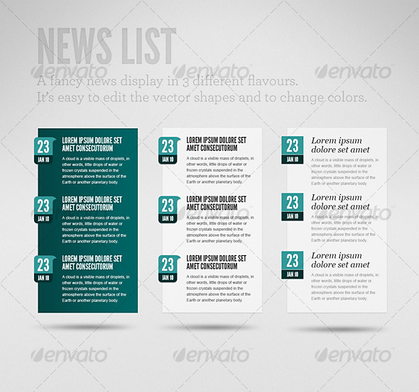 Clean News List - Miscellaneous Web Elements